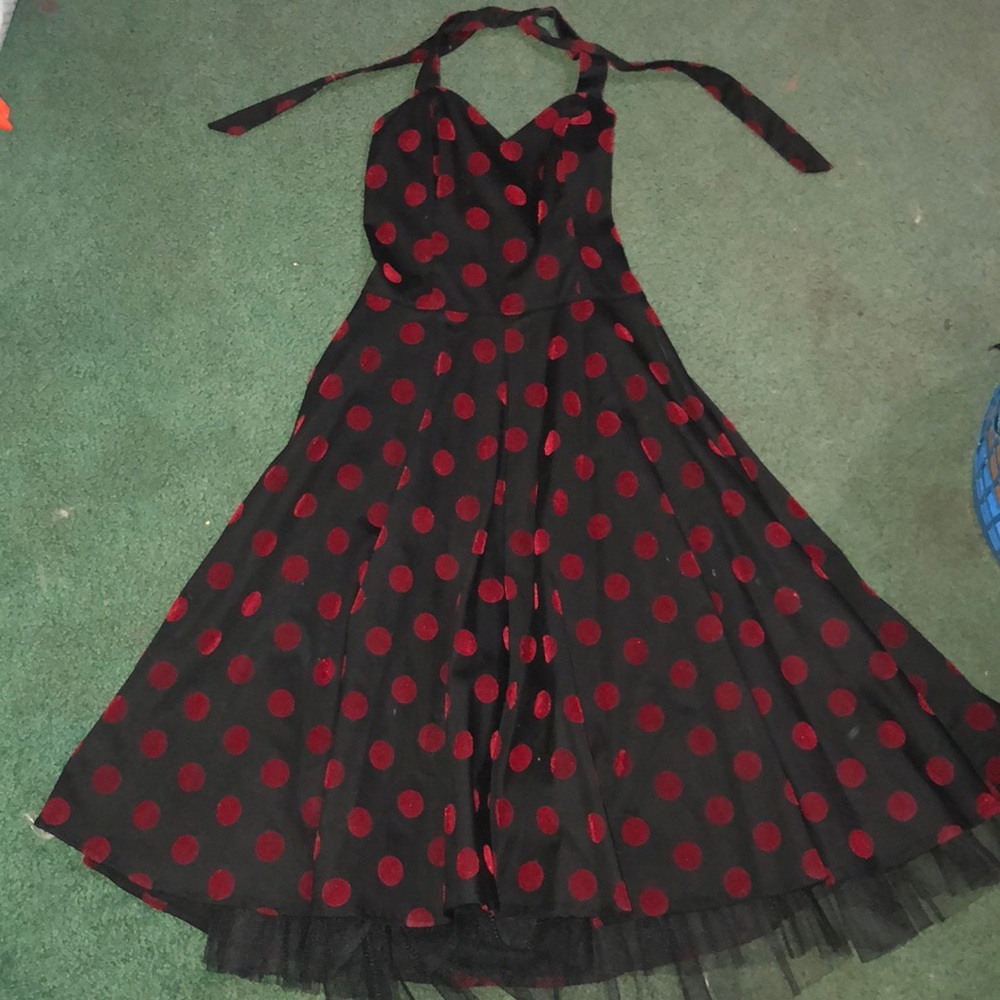50’s Style Red Polka Dot Dress